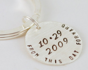 From This Day Forward Custom Annive rsary Date Sobriety Gift Keychain ...