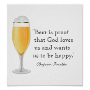Beer Quote Poster