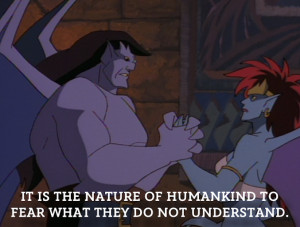 Gargoyles, in Quotes