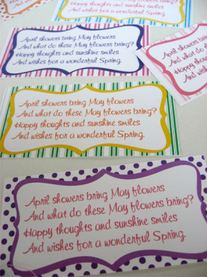 Download the May Day poem gift tags, attach to your May flowers and ...