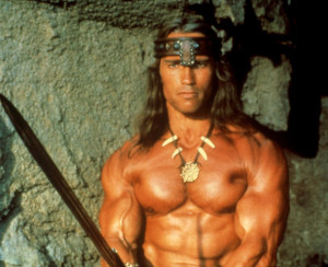 1982 saw Arnie star in what was to become his breakthrough film, Conan ...