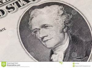 Alexander Hamilton On Ten Dollar Bill