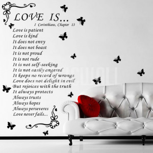 Home » Love is - Quotes - Wall Decals Stickers