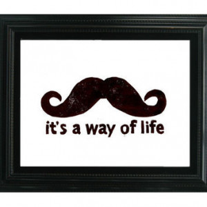 Funny Moustache Quotes Image