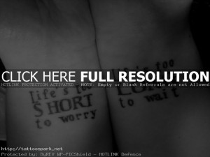 Beautiful Short Inspirational Tattoo Quotes
