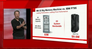 ... IBM is slower and more expensive than Oracle's Big Memory Machine