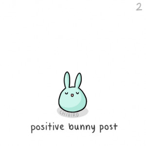 cute inspirational animation bunny motivational positive bunny post