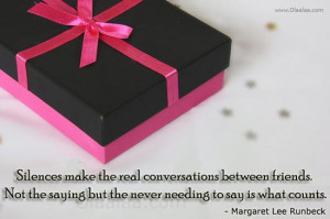 Friendship Thoughts-Quotes-Margaret Lee Runbeck-Real Conversations