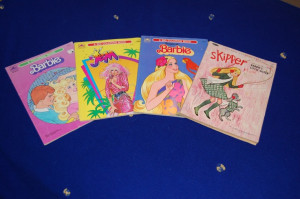 Barbie,Jem,and Skipper Coloring books