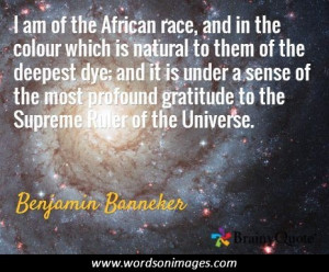 Benjamin banneker quotes