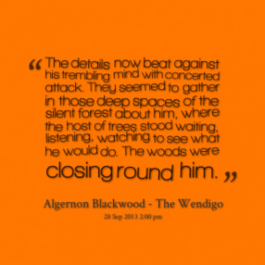 tags: Algernon Blackwood , The Wendigo