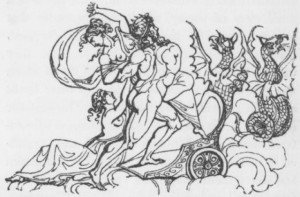 An image of the god Pluto or Hades from Keightley's Mythology, 1852 ...
