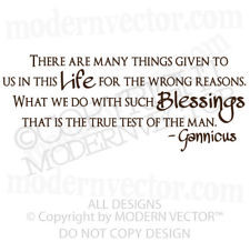 SPARTACUS Quote Vinyl Wall Decal GANNICUS QUOTE