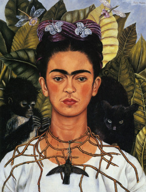 Frida Kahlo, Self Portrait with Hummingbird