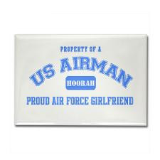 Proud Air Force Girlfriend Rectangle Magnet for