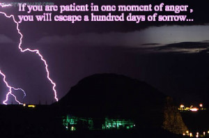 If You Are Patient In One Moment Of Anger