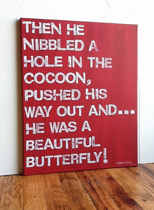The Very Hungry Caterpillar Quote, Red and White #WorldEricCarle # ...