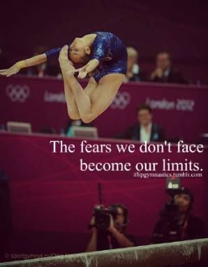 The fears we don't face become our limits.