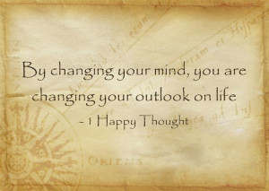 Change your mind to change your outlook