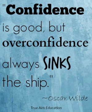 overconfidence quote