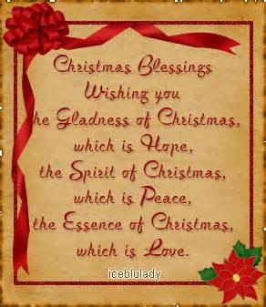 Christmas Blessings Wishing You…