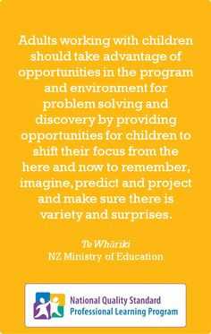 Thinking Practice quote from 'Te Whāriki', the New Zealand Ministry ...