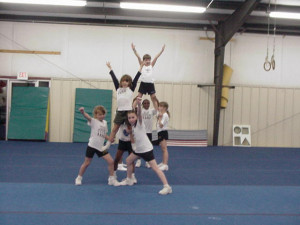 Pee Wee stunt. How Cute but yet talented!!