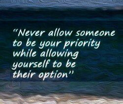 Don't be an option.....