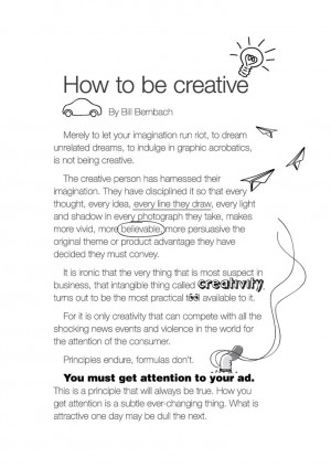 Bill Bernbach quote How to be Creative #bernbach #c5fl #category5ive ...