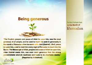 Being Generous in Ramadan