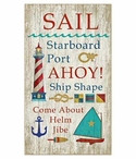 Multiple Sayings Sail Vintage Style Wooden Sign
