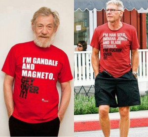 Les célèbres T-shirts d’ Harrison Ford (Han Solo dans Star Wars ...