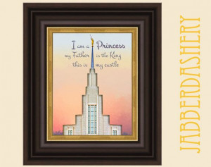 LDS Princess Temple 5x7 Quote Printable by Jabberdashery on Etsy, $5 ...