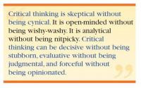 Facione: Critical Thinking Is Quote
