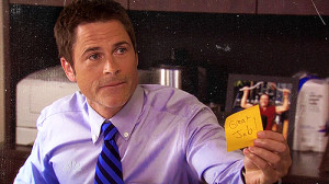 ... and optimistic Chris Traeger from the NBC show Parks and Recreation