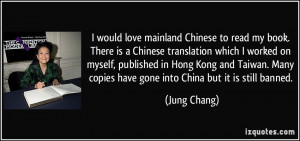 would love mainland Chinese to read my book. There is a Chinese ...