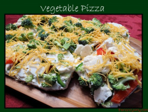 Here’s a great way to eat your veggies – in a pizza!
