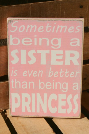 Sisters quote inspirational hand painted wood sign by caitcreate