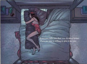 hard for me to fall asleep this way because it reminds me of you. Yes ...