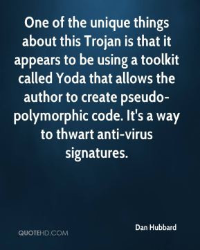 ... pseudo-polymorphic code. It's a way to thwart anti-virus signatures