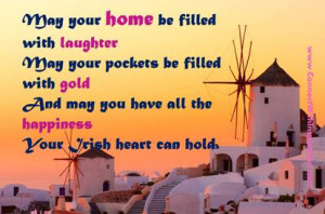 ... large picture quote on- May your home be filled with laughter