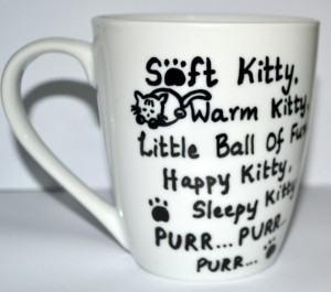 Soft Kitty Warm Kitty Sheldon Quote Coffee Mug For The Big Bang Theory ...
