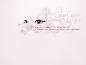 ... eyes were referenced from Daisy in the recent movie of The Great