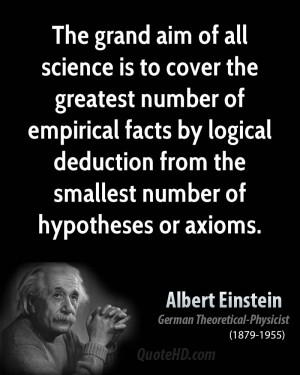 science is to cover the greatest number of empirical facts by logical ...