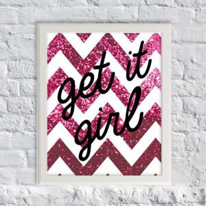 Get It Girl Art Print Kate Spade Quote by SubloadTravellers, $12.90