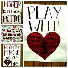 Senior night - just a few more signs we made...making their year as ...