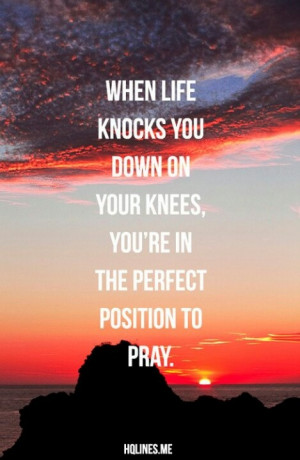 get on your knees amp pray then stand on your feet amp get to work