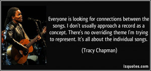 Everyone Is Looking For Connections Between The Songs I Dont Usually