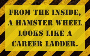 Warning Sign - Hamster Wheel by Manshonyagger