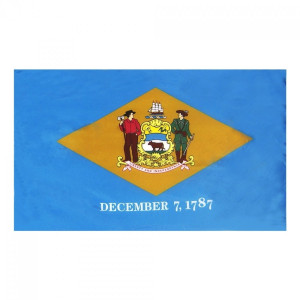 Indoor and Parade Colonial Nyl-Glo Delaware Flag-Assorted Sizes